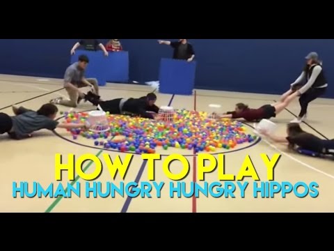 How To Play Human Hungry Hungry Hippos - product list included