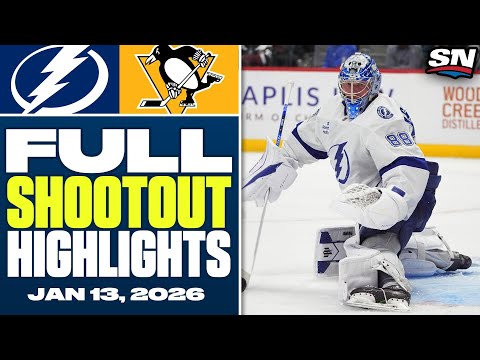 Lightning at Penguins | FULL Shootout Highlights - January 13, 2026