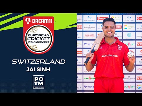 POTM: J.Sinh - Group D, Match 17 - SUI vs GER | Highlights | Dream11 ECC, 2022 | ECC22.089