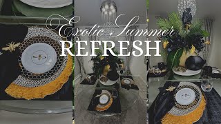 DECORATE WITH ME/EXOTIC SUMMER STYLING #summer2025 #decoratewithme