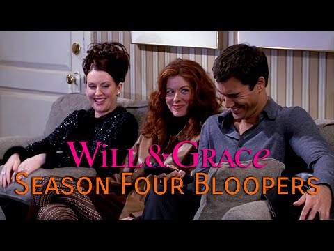 Will & Grace Season 4 Bloopers - 4K Upscale using Machine Learning
