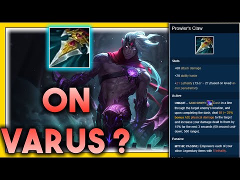 Trying out Prowler's Claw on Poke Varus...