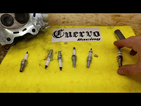Power in a spark plug? CR8EK for oem piston... The best plug for the Raptor 700