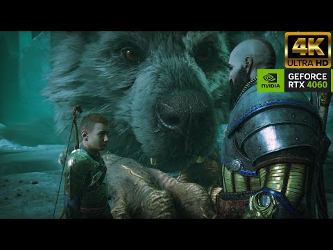 God Of War Ragnarok - Atreus Injects Fenrir Soul In Giant Wolf [4K PC]