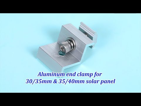 Aluminium aluminum mid clamp 40 mm, packaging type: box