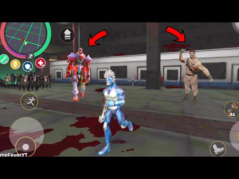 Rope Hero Vice Town - (Rope Hero Fight Tunnel Robot Boss) Cinema Arena Boss - Android Gameplay HD