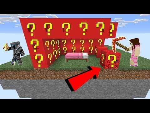 PopularMMOs Pat and Jen Minecraft: ROBLOX LUCKY BLOCK BEDWARS! - Modded Mini-Game