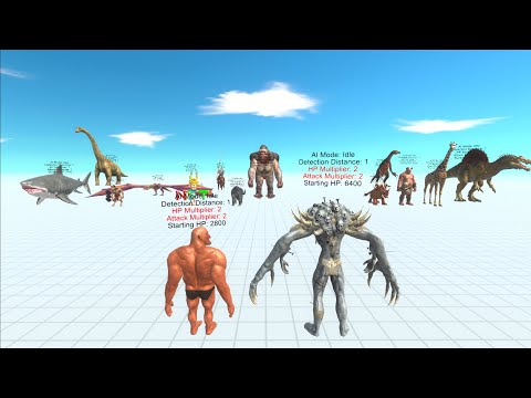 Level 2 Scourge & Hill Giant vs All Faction - Animal Revolt Battle Simulator