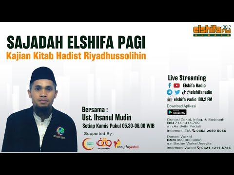 Bab 3, sabar, Hadits ke 39 dan 40 | Sajadah Elshifa Pagi
