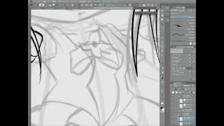 夜中にこっそり無音イラスト作業配信 テスト配信だからいいよね！