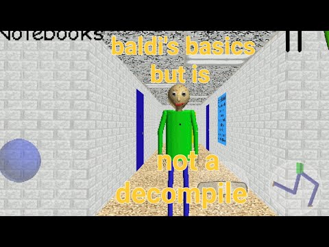 Baldi basics but is not a decompile Android mod menu baldi's basics mod 