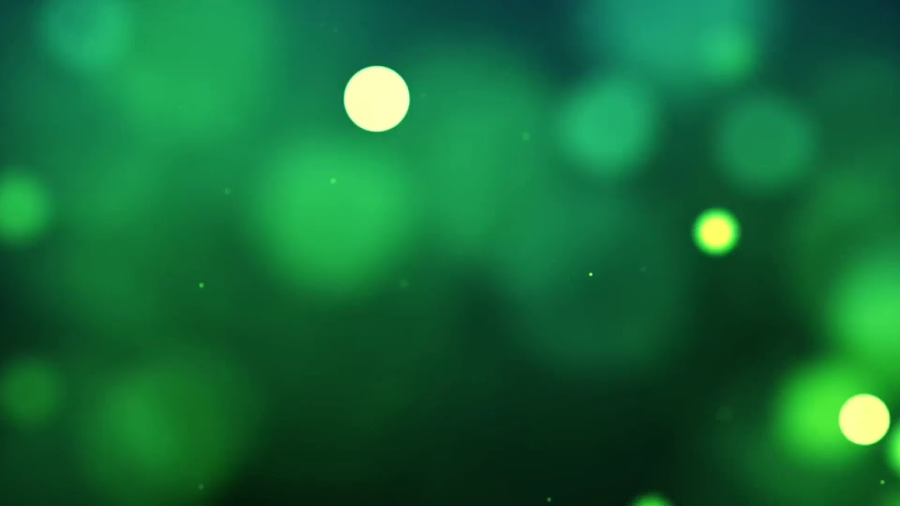 Wonderful Bokeh Motion Background Video Abstract Green World ⁂ 1 Hour