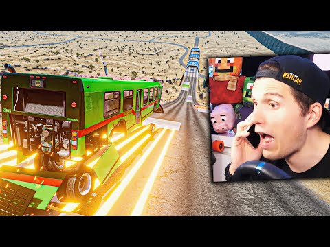 Mein VATER ruft an, während ich über LASER-RAMPEN springe | BeamNG