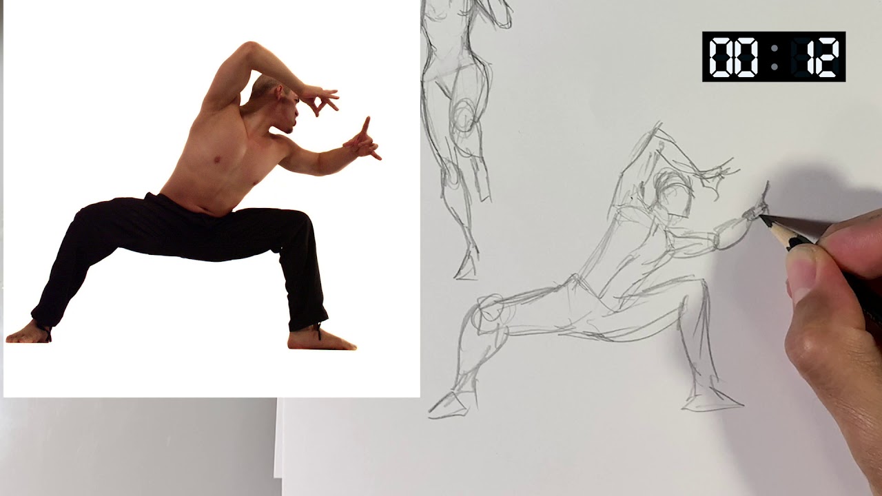 Figure Drawing Gesture Practice 4