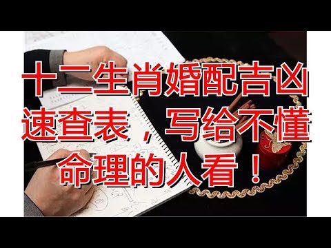 十二生肖配對吉凶表