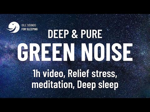 🟢Pure DEEP GREEN NOISE | Focus, Sleep & Study | 8 Hour of Serenity & Calm✨