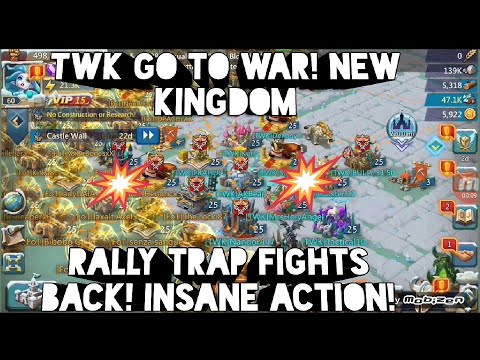 lords mobile: TWK heat up new kingdom. rally trap hunted! does it burn?