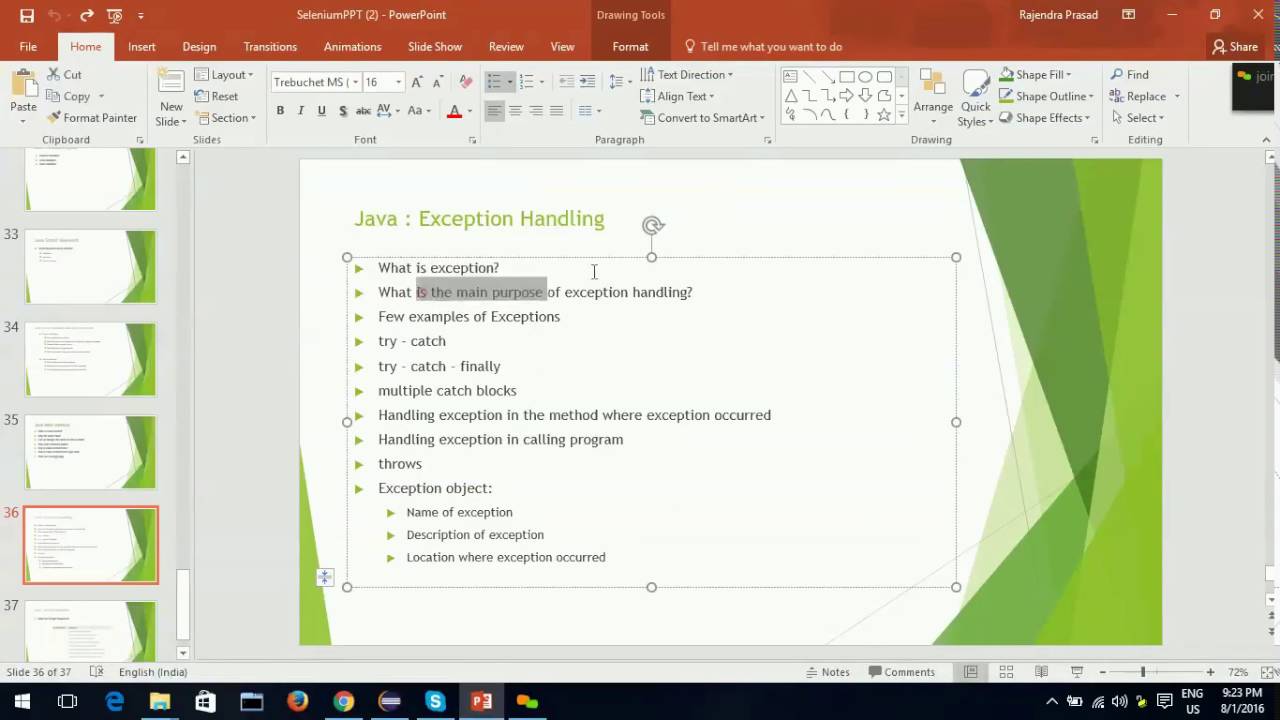Java Class9 ExceptionHandling