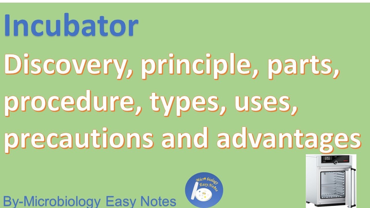 Lab Incubator: discovery, principle, procedure, types, uses & precautions