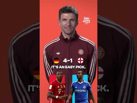 THOMAS MULLER picks PREMIER LEAGUE v BUNDESLIGA legends ⚔️ #shorts #football #soccer