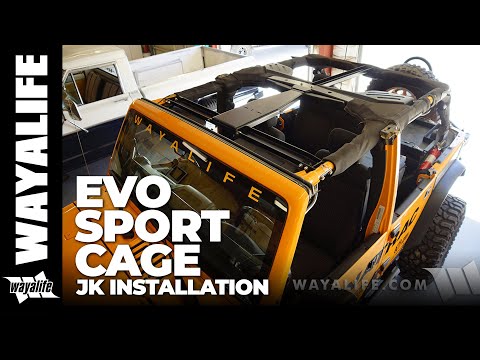 Jeep JK Wrangler Unlimited EVO SPORT CAGE INSTALLATION : 2011-2018