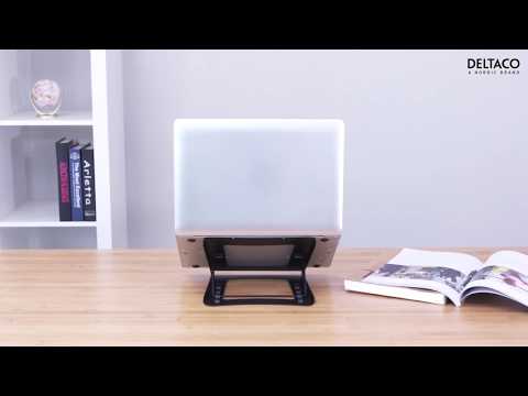 Neš. kompiuterio laikiklis DELTACO OFFICE 5 pozicijų, 10-15", juodas / DELO-0200 video