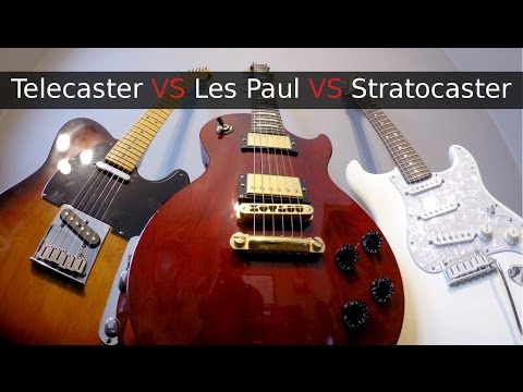 Stratocaster vs Telecaster vs Les Paul!