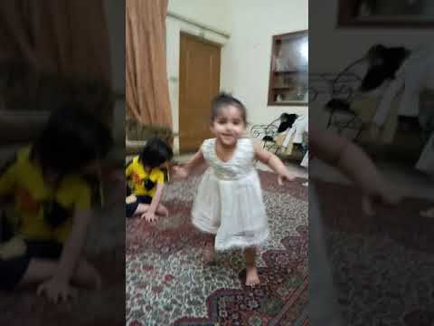 little girl dancing funniely