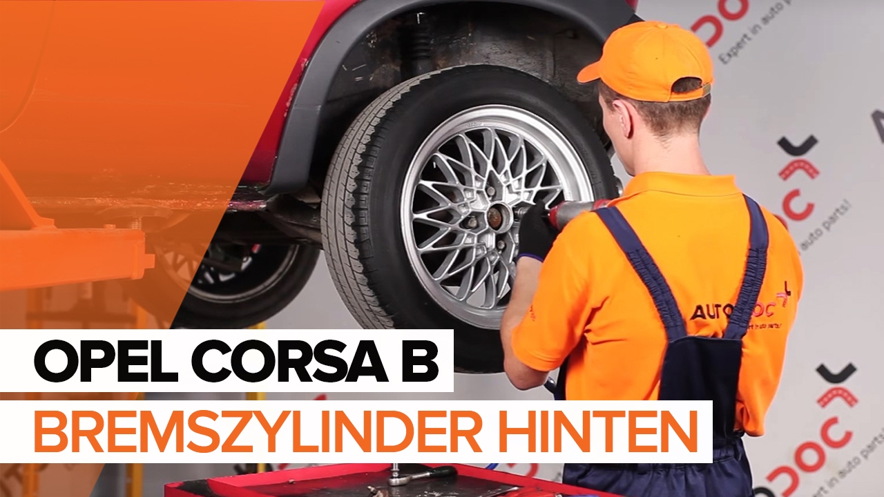 Wie Opel Corsa S93 Radbremszylinder wechseln - Anleitung
