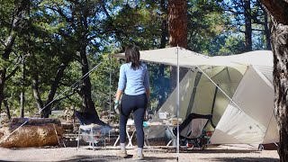Winter Camping at Grand Canyon National Park | Snow Peak Alpha Breeze | Mather Campground