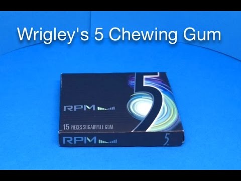 Black rectangular wrigley's 5 imported chewing gum assorted ...