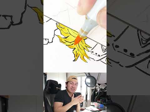 #dessinnaruto en #versionmanga #demonslayer 😁 #tutodessin #naruto #coloriage #feutrealcool