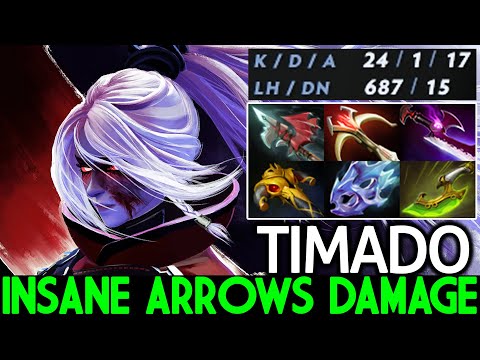 TIMADO [Drow Ranger] Insane Arrows Damage with Full Agi Build Dota 2