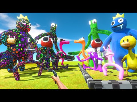 FPS Avatar Rescues Rainbow Friends and Fights Star Itself - Animal Revolt Battle Simulator