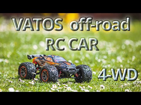 VATOS - RC Car - 46km/h 4WD Off-Road Buggy, 1:12 Scale 2.4GHz Radio RC Electric Off-Road Vehicle