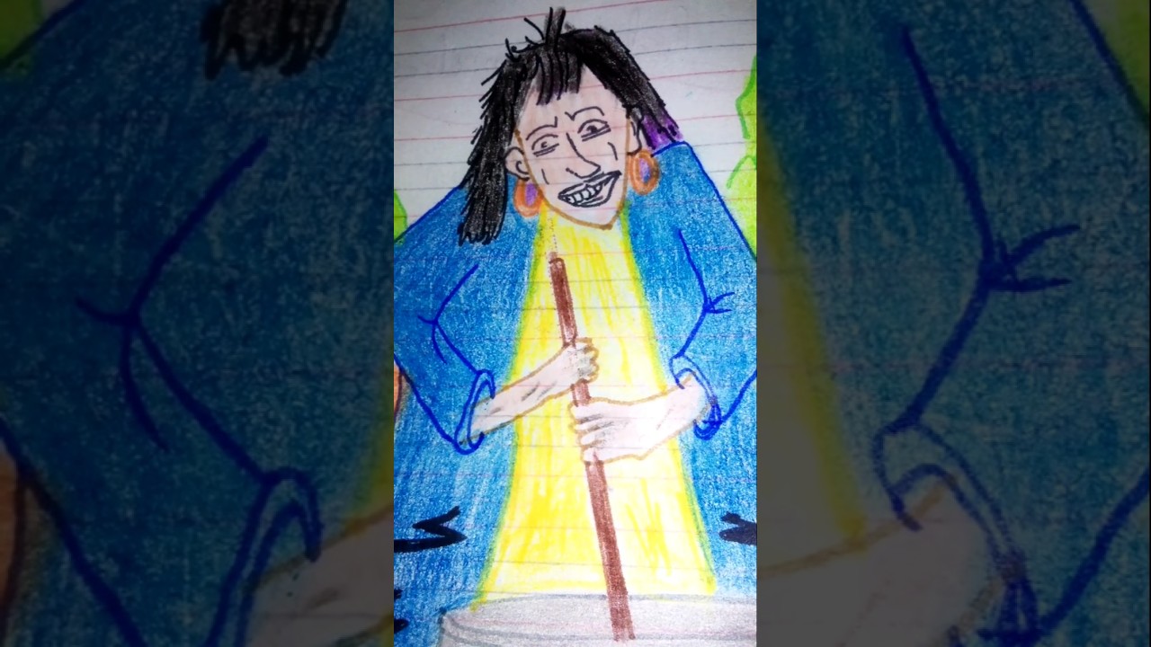 Anansi and Five in drawing #english #youtubeshorts #song #horror #anansi #ytshorts #shorts #new #art