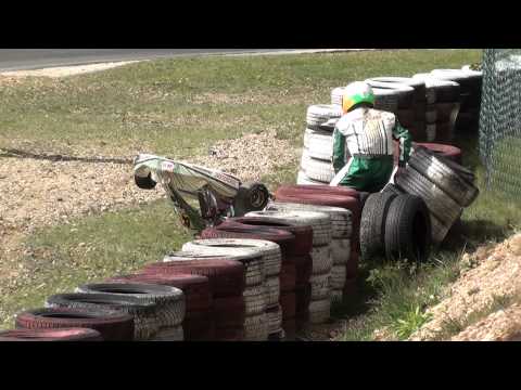 Deutsche Kart Meisterschaft (DKM) 2012 - Kerpen KF1 Start & Crash