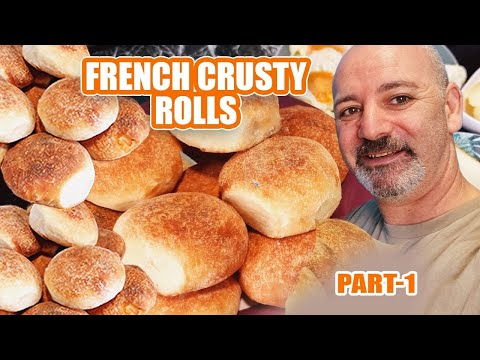 How To Make French Crusty Rolls | French Crusty Baguette Rolls Recipe at home