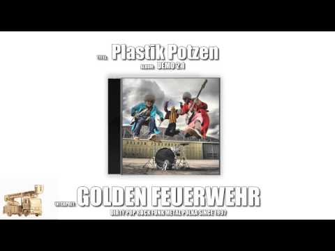 Plastik Potzen - Golden Feuerwehr