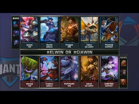 EL vs GIA Game 1 Highlights - ELEMENTS vs GIANTS GAMING - Week 2 EU LCS SUMMER 2015