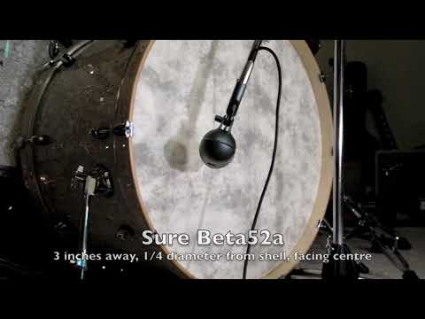 26" Kick Drum Mic Comparison - AEAN22, BETA52a, AKGD112