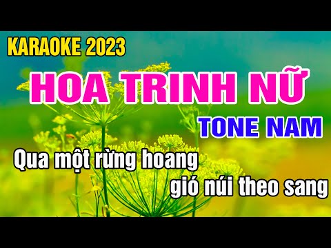 Hoa Trinh Nữ Karaoke Tone Nam Nhạc Sống gia huy beat