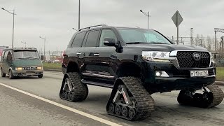 Поставили Toyota LC 200 на ГУСЕНИЦЫ и сразу первый выезд!