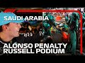 'Fernando Deserves The Podium' Russell Reacts To Securing Third | 2023 Saudi Arabian Grand Prix