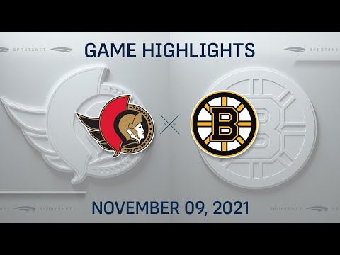 NHL Highlights | Senators vs. Bruins - Nov. 9, 2021