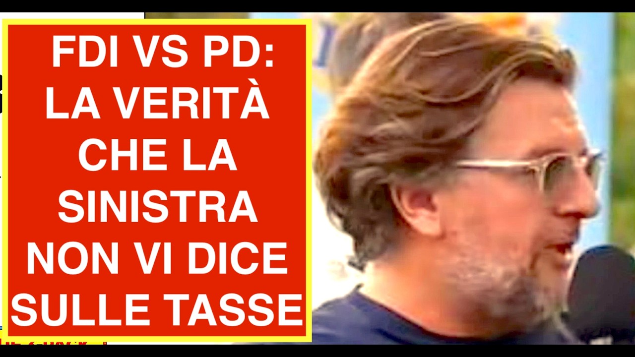 FDI VS PD: LA VERITÀ CHE LA SINISTRA NON VI DICE SULLE TASSE