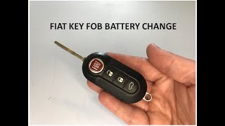 Fiat 500 Key Fob battery replacement