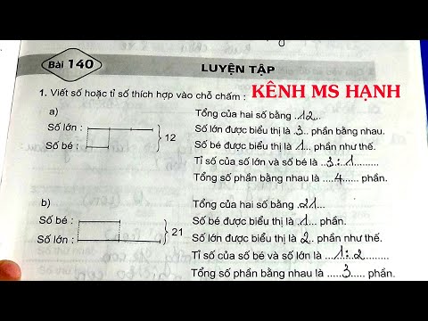 Vở Bài Tập Toán 4 - Bài 140 - Luyện Tập #mshanh #toanlop4