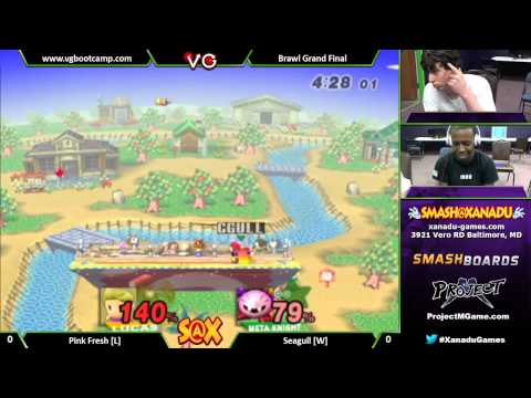 S@X Weekly - Pink Fresh (Lucas) Vs. Seagull (Metaknight) SSBB Grand Finals Smash Brawl