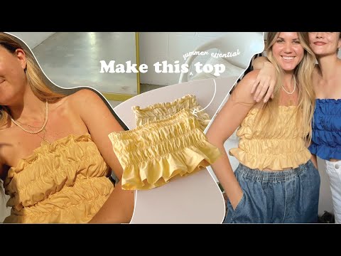 DIY // Gathered Elastic Tube Top (free self drafting tutorial)